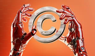 Hands interacting with a digital CRM system interface.